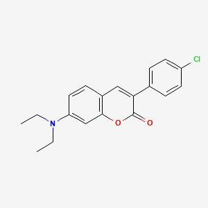 3-(4-Chlorophenyl)-7-(diethylamino)chromen-2-one