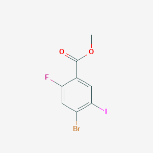 molecular formula C8H5BrFIO2 B3040045 Methyl 4-bromo-2-fluoro-5-iodobenzoate CAS No. 1509454-55-0