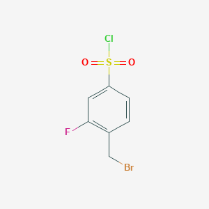 4-(Bromomethyl)-3-fluorobenzenesulphonyl chloride