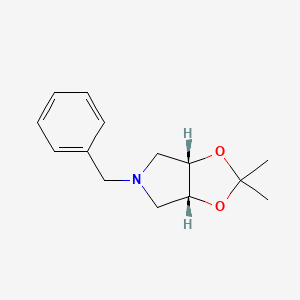(3Ar,6as)-5-benzyl-2,2-dimethyltetrahydro-3ah-[1,3]dioxolo[4,5-c]pyrrole
