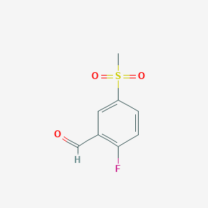 2-Fluoro-5-methylsulfonylbenzaldehyde