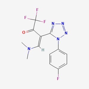 (Z)-4-(dimethylamino)-1,1,1-trifluoro-3-[1-(4-fluorophenyl)tetrazol-5-yl]but-3-en-2-one