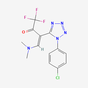 (Z)-3-[1-(4-chlorophenyl)tetrazol-5-yl]-4-(dimethylamino)-1,1,1-trifluorobut-3-en-2-one