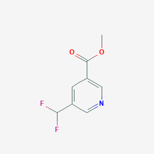 molecular formula C8H7F2NO2 B3040097 Methyl 5-(difluoromethyl)nicotinate CAS No. 1550967-83-3