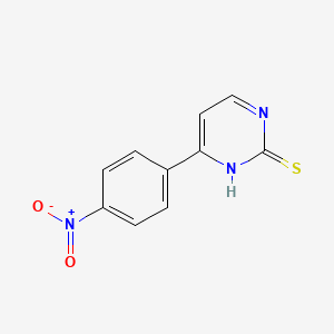 molecular formula C10H7N3O2S B3040103 4-(4-Nitrophenyl)pyrimidine-2-thiol CAS No. 155957-44-1