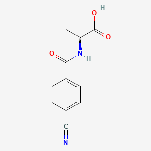molecular formula C11H10N2O3 B3040104 (4-Cyanobenzoyl)alanine CAS No. 1562411-17-9
