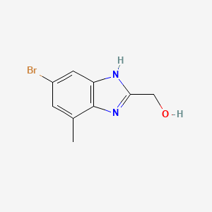 6-Bromo-2-(hydroxymethyl)-4-methylbenzimidazole