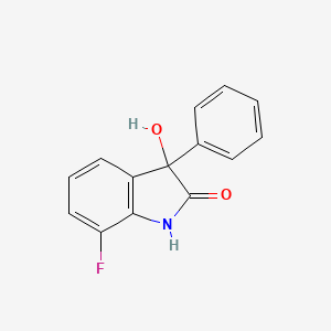 molecular formula C14H10FNO2 B3040122 7-Fluoro-3-hydroxy-3-phenylindolin-2-one CAS No. 1584139-77-4