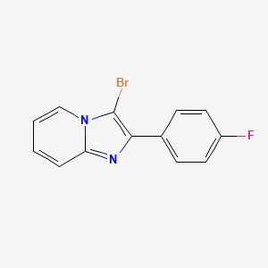molecular formula C13H8BrFN2 B3040124 3-Bromo-2-(4-fluorophenyl)imidazo[1,2-a]pyridine CAS No. 158958-74-8
