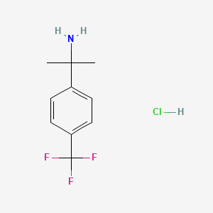 molecular formula C10H13ClF3N B3040128 2-(4-(Trifluoromethyl)phenyl)propan-2-amine hydrochloride CAS No. 15996-89-1