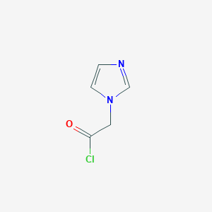 molecular formula C5H5ClN2O B3040132 1H-Imidazole-1-acetyl chloride CAS No. 160975-66-6