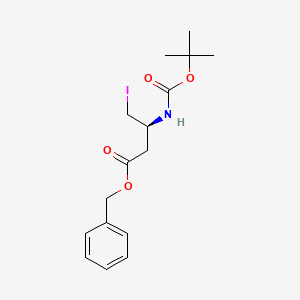molecular formula C16H22INO4 B3040135 Benzyl (S)-3-(Boc-amino)-4-iodobutanoate CAS No. 161529-22-2