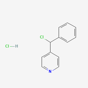 molecular formula C12H11Cl2N B3040150 4-[Chloro(phenyl)methyl]pyridine hydrochloride CAS No. 162248-73-9
