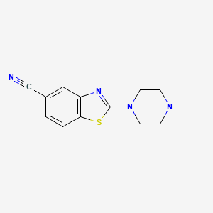 molecular formula C13H14N4S B3040157 2-(4-Methylpiperazin-1-yl)benzo[d]thiazole-5-carbonitrile CAS No. 1638696-03-3