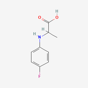 molecular formula C9H10FNO2 B3040170 2-((4-Fluorophenyl)amino)propanoic acid CAS No. 16583-82-7