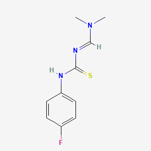 molecular formula C10H12FN3S B3040174 N-[(dimethylamino)methylene]-N'-(4-fluorophenyl)thiourea CAS No. 1661847-01-3
