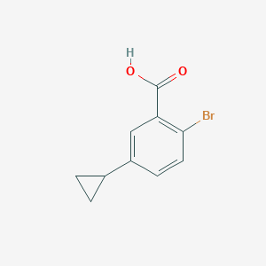molecular formula C10H9BrO2 B3040192 2-Bromo-5-cyclopropylbenzoic acid CAS No. 1692662-86-4