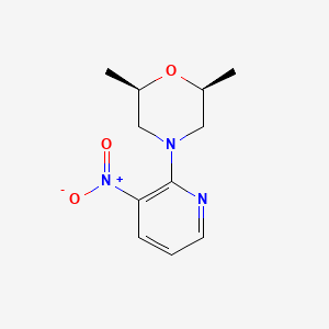 (2R,6S)-2,6-Dimethyl-4-(3-nitropyridin-2-yl)morpholine