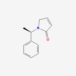 molecular formula C12H13NO B3040218 N-((R)-alpha-Methylbenzyl)-3-pyrrolin-2-one CAS No. 173541-16-7