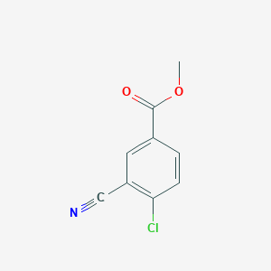 molecular formula C9H6ClNO2 B3040277 Methyl 4-chloro-3-cyanobenzoate CAS No. 181282-80-4