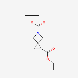 molecular formula C13H21NO4 B3040283 5-Tert-butyl 1-ethyl 5-azaspiro[2.3]hexane-1,5-dicarboxylate CAS No. 1823264-83-0