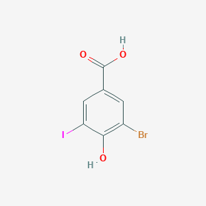 B3040288 3-Bromo-5-iodo-4-hydroxybenzoic acid CAS No. 1823579-49-2