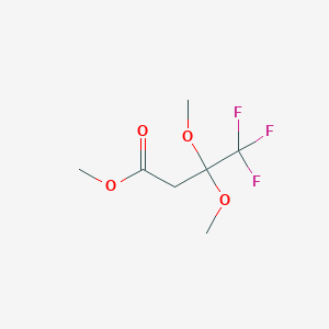 molecular formula C7H11F3O4 B3040344 Methyl 4,4,4-trifluoro-3,3-dimethoxybutanoate CAS No. 191029-77-3