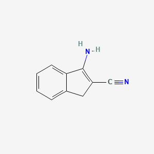 molecular formula C10H8N2 B3040377 3-Amino-2-indenecarbonitrile CAS No. 195067-12-0