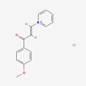 molecular formula C15H14ClNO2 B3040378 1-(4-Methoxyphenyl)-3-pyridinium-1-ylprop-2-en-1-one chloride CAS No. 19518-19-5