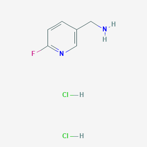 molecular formula C6H9Cl2FN2 B3040382 (6-Fluoropyridin-3-yl)methanamine dihydrochloride CAS No. 1955506-73-6