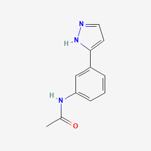 molecular formula C11H11N3O B3040385 N-[3-(1H-Pyrazol-3-yl)phenyl]acetamide CAS No. 197093-24-6