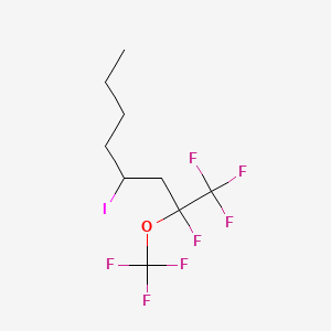 4-Iodo-1,1,1,2-tetrafluoro-2-(trifluoromethoxy)octane