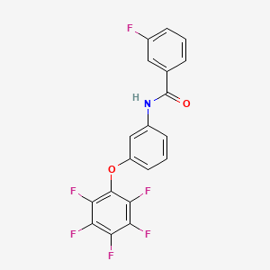 N1-[3-(2,3,4,5,6-pentafluorophenoxy)phenyl]-3-fluorobenzamide