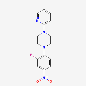 1-(2-Fluoro-4-nitrophenyl)-4-(pyridin-2-YL)piperazine