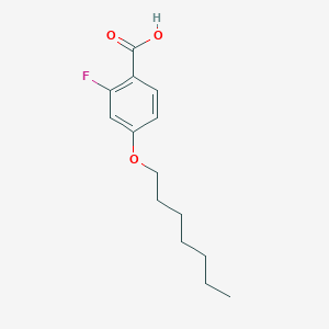 molecular formula C14H19FO3 B3040450 2-Fluoro-4-(heptyloxy)benzoic acid CAS No. 203066-90-4