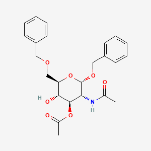 Benzyl 2-acetamido-3-O-acetyl-6-O-benzyl-2-deoxy-alpha-D-glucopyranoside