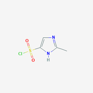 molecular formula C4H5ClN2O2S B3040459 2-methyl-1H-imidazole-5-sulfonyl chloride CAS No. 205311-54-2