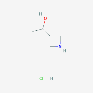 molecular formula C5H12ClNO B3040468 1-(Azetidin-3-yl)ethan-1-ol hydrochloride CAS No. 2068152-34-9