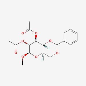 molecular formula C18H22O8 B3040474 Methyl 2,3-di-O-acetyl-4,6-O-benzylidene-beta-D-glucopyranoside CAS No. 20750-01-0