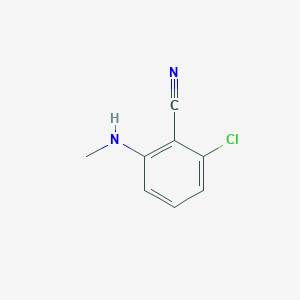 molecular formula C8H7ClN2 B3040488 2-Chloro-6-methylamino-benzonitrile CAS No. 20925-55-7