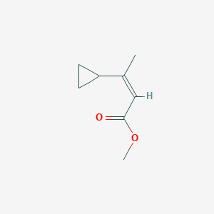 molecular formula C8H12O2 B3040503 methyl (Z)-3-cyclopropylbut-2-enoate CAS No. 21024-57-7