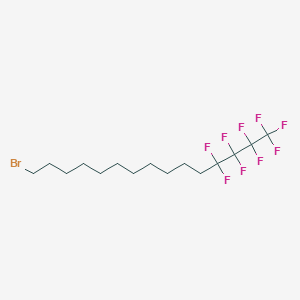 molecular formula C15H22BrF9 B3040524 15-Bromo-1,1,1,2,2,3,3,4,4-nonafluoropentadecane CAS No. 213207-95-5