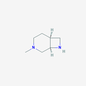 molecular formula C7H14N2 B3040525 (1R,6S)-3-Methyl-3,8-diazabicyclo[4.2.0]octane CAS No. 2135332-33-9