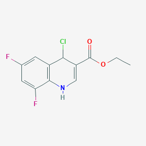 molecular formula C12H10ClF2NO2 B3040585 Ethyl 4-chloro-6,8-difluoro-1,4-dihydroquinoline-3-carboxylate CAS No. 218457-54-6