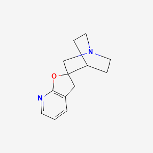 molecular formula C13H16N2O B3040624 Spiro[1-azabicyclo[2.2.2]octane-3,2'(3'H)-furo[2,3-b]pyridine] CAS No. 220099-89-8