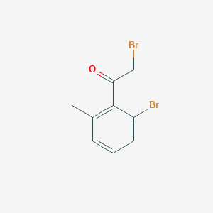 molecular formula C9H8Br2O B3040652 2-Bromo-1-(2-bromo-6-methylphenyl)ethanone CAS No. 223785-67-9