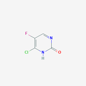 molecular formula C4H2ClFN2O B3040662 6-Chloro-5-fluoropyrimidin-2(1H)-one CAS No. 22462-34-6