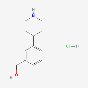 molecular formula C12H18ClNO B3040665 (3-(Piperidin-4-yl)phenyl)methanol hydrochloride CAS No. 2256060-02-1