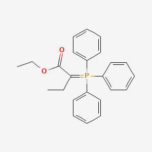 molecular formula C24H25O2P B3040666 Ethyl 2-(triphenyl-phosphoranylidene)butanoate CAS No. 22592-13-8