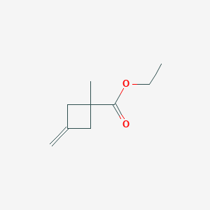 molecular formula C9H14O2 B3040673 Ethyl 1-methyl-3-methylenecyclobutanecarboxylate CAS No. 227607-41-2